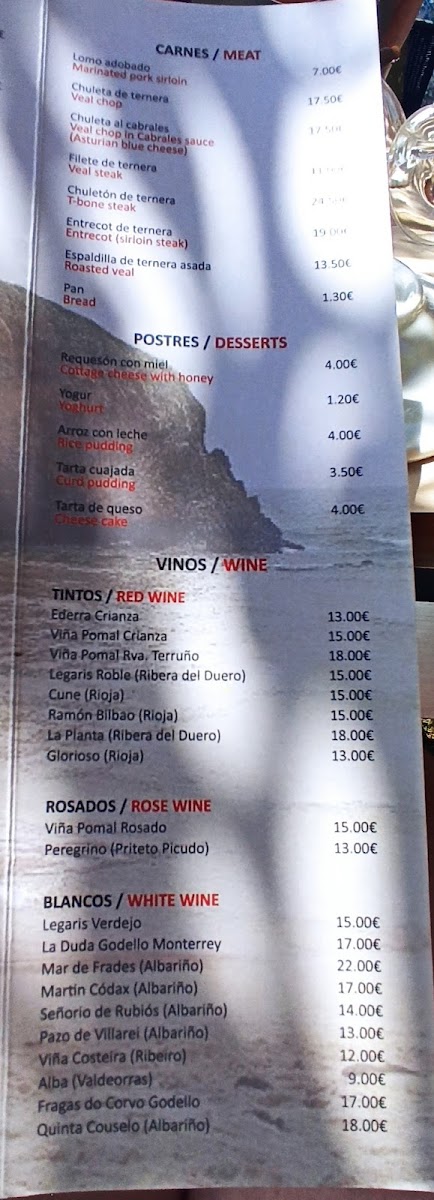 Menu Hostal Restaurante Parajes-6